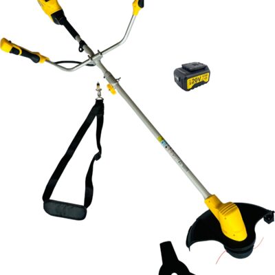 Débroussailleuse à batterie NEMURA 20V + 2 batteries 4Ah + Chargeur rapide + Lame + Fil