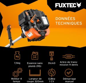 Débroussailleuse thermique 4 temps - FUXTEC FX-4MS131 - 31cm3 1 CV (3)
