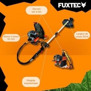 Débroussailleuse thermique à dos - FUXTEC FX-MS152T - 52cm3 3CV (6)