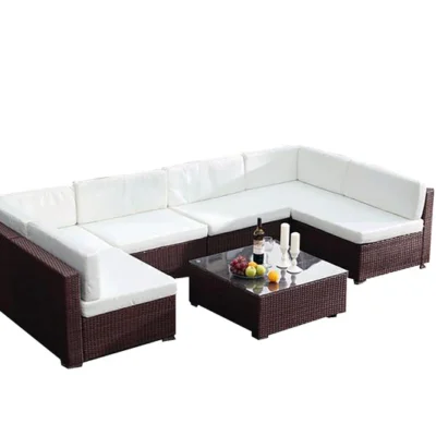 Ladainha Marron/Blanc 6 personnes
