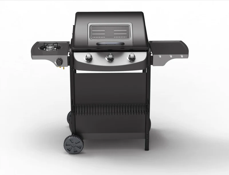 Rado – Barbecue gaz 3 + 1 brûleurs avec ustensiles