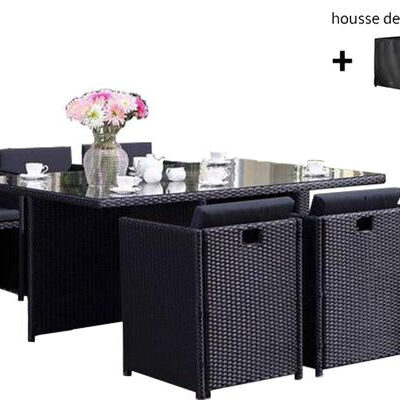 Regina 6 noir/noir + housse de protection