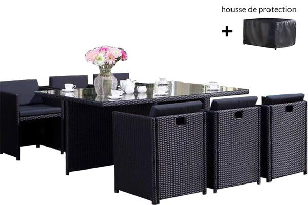 Regina 6 noir/noir + housse de protection