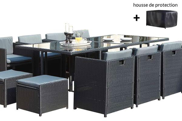 Regina 12 noir/gris + housse de protection