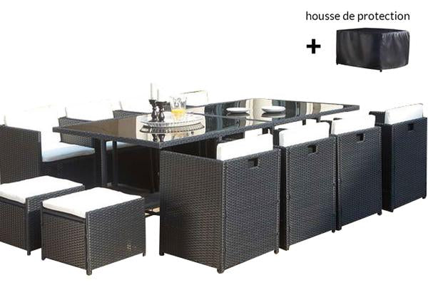 Regina 12 noir/blanc + housse de protection