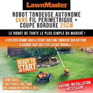 Robot tondeuse autonome 24V sans fil périmétrique (2)