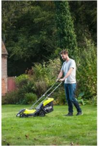 Tondeuse 18V 1x 4 Ah RYOBI coupe 33cm ramassage&mulching - RLM18X33B40 (3)