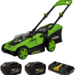 Tondeuse 40V – 2 Batteries lithium 6.0Ah Chargeur Double Moteur Brushless 800m2 -VITO