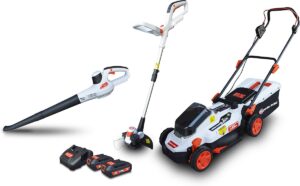 Tondeuse Elem Garden + Lot de 3 machines rechargeables 20V - TCB20V-2XLI2AF (1)