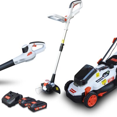 Tondeuse Elem Garden + Lot de 3 machines rechargeables 20V - TCB20V-2XLI2AF