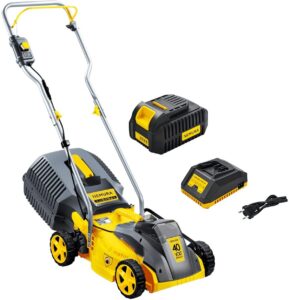 Tondeuse à batterie NEMURA 40V + Batterie 4Ah + Chargeur rapide - Coupe de 32cm (1)