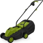 Tondeuse a gazon électrique Induction 1200W Pelouses jusqu&rsquo;à 300m2 Larg 32cm Bac 35L