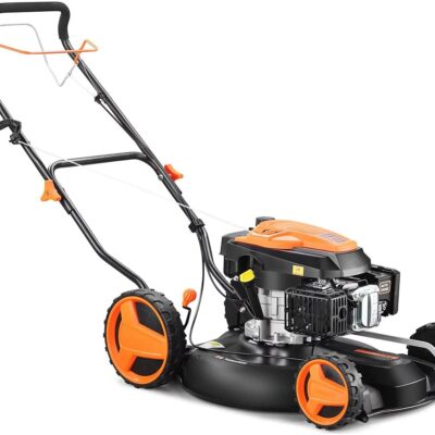 Tondeuse à gazon thermique autotractée FUXTEC FX-RM51SA96 avec fonction mulching unique