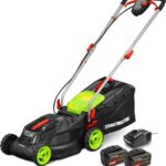 Tondeuse rechargeable 40V (2x20V) 34 cm avec 2 batteries 4Ah et chargeur – Constructor