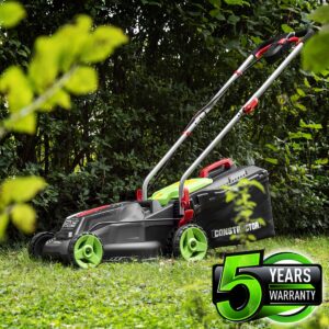 Tondeuse rechargeable 40V (2x20V) 34 cm avec 2 batteries 4Ah et chargeur - Constructor (4)