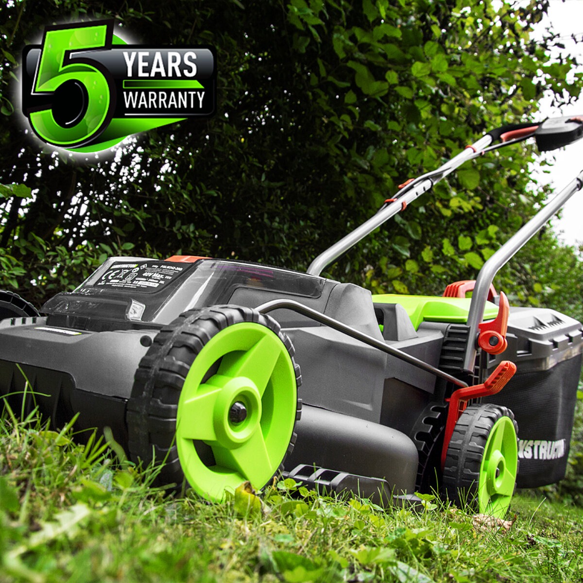 Tondeuse rechargeable 40V (2x20V) 34 cm avec 2 batteries 4Ah et chargeur - Constructor (5)