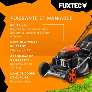 Tondeuse thermique autotractée - FUXTEC FX-RM5396 196cm3 53cm - 6CV 70L (4)