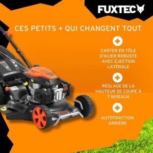 Tondeuse thermique autotractée - FUXTEC FX-RM5396 196cm3 53cm - 6CV 70L (5)