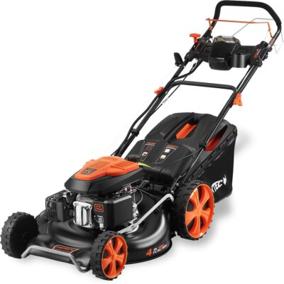 Tondeuse thermique autotractée démarrage électrique vitesse réglable 196cm3 53cm - FUXTEC FX-RM5396esPRO