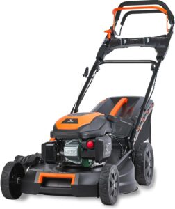 Tondeuse thermique autotractée vitesse réglable 51cm 170cm3 - FUXTEC FX-RM5170PRO - 60 L Easy Clean (1)