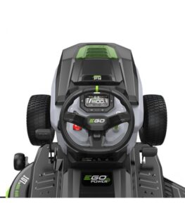 Tracteur tondeuse autoportée EGO TR4201E à éjection latérale et mulching - 4 batteries 10Ah et chargeur rapide (6)