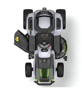 Tracteur tondeuse autoportée EGO TR4201E à éjection latérale et mulching - 4 batteries 10Ah et chargeur rapide (7)