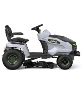 Tracteur tondeuse autoportée EGO TR4201E à éjection latérale et mulching - 4 batteries 10Ah et chargeur rapide (9)