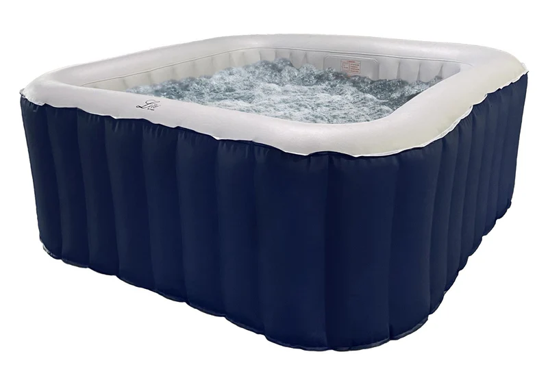 Hedda – Spa gonflable carré 4 places bleu