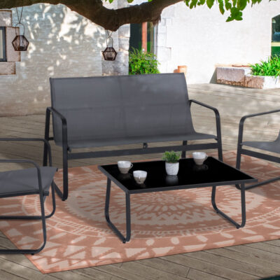 Salon de jardin textilène