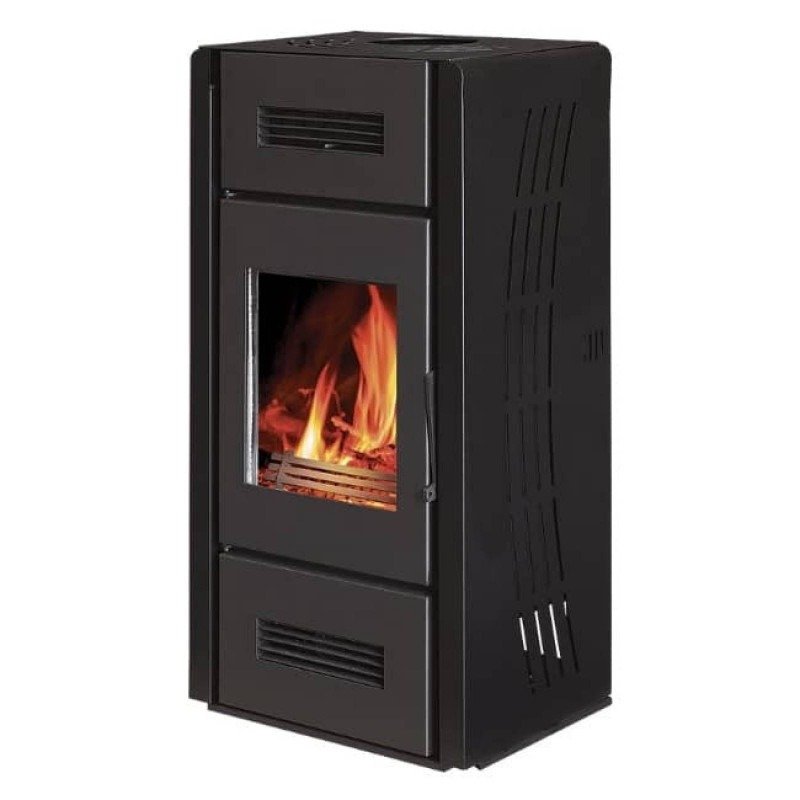 Pack poêle à bois Romana Option ventilateur Sortie dessus - 7 Kw