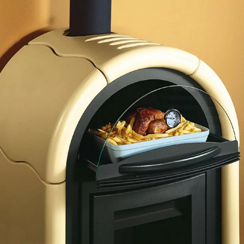 Poêle à bois avec four Stefany Forno BII - 13 Kw (3)