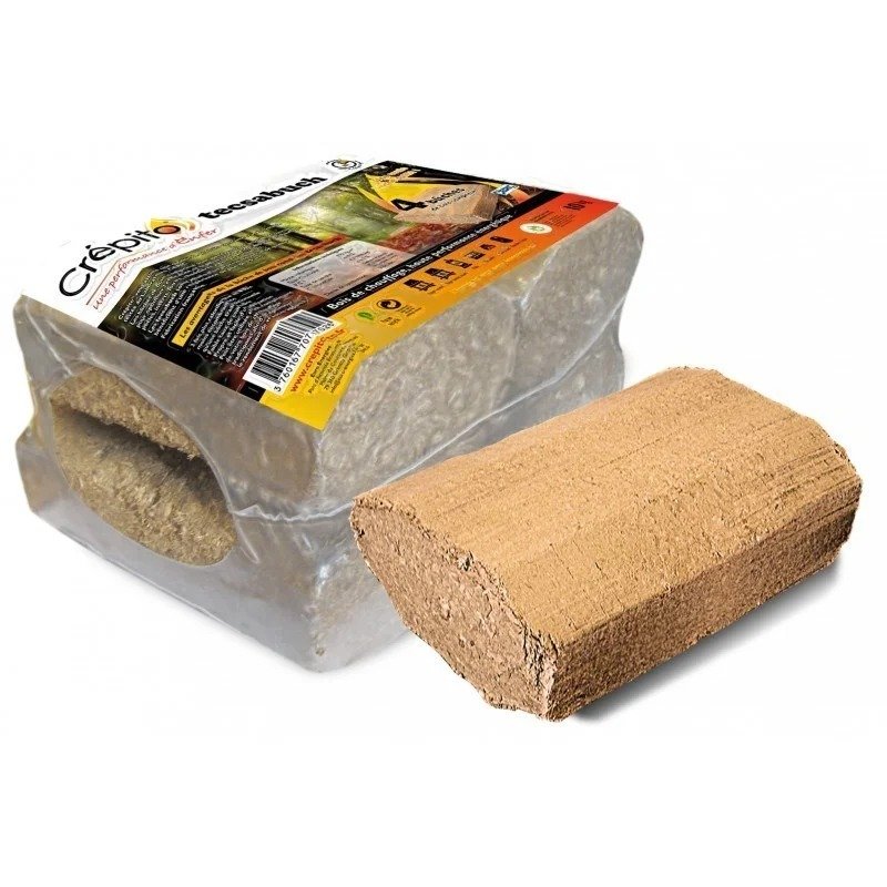 Bûches de bois compressé Tecsabuch Crépito (Palette de 1T)