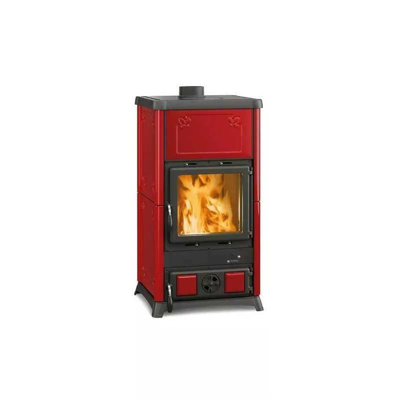 Poêle à bois Fedora - 9 Kw - Rouge
